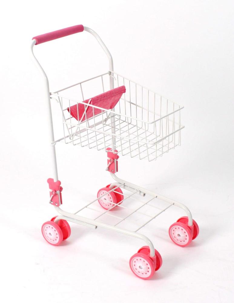 Supermarkt Einkaufswagen für Kinder (Weiß-Rosa) Bild 1