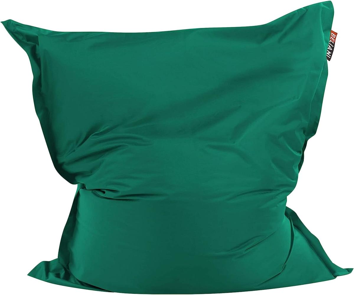 Sitzsack mit Innensack für In- und Outdoor 140 x 180 cm smaragdgrün FUZZY Bild 1