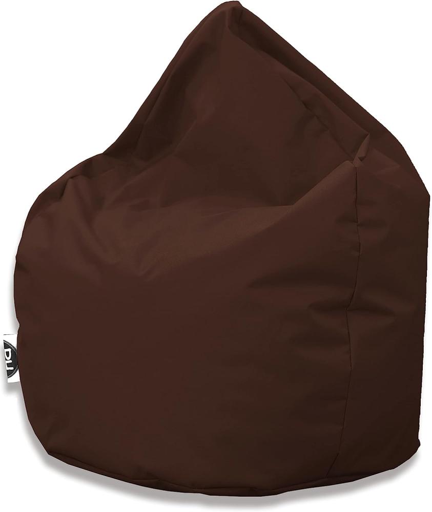 PATCH HOME Patchhome Sitzsack Tropfenform - Braun für In & Outdoor XXL 420 Liter - mit Styropor Füllung in 25 versch. Farben und 3 Größen Bild 1