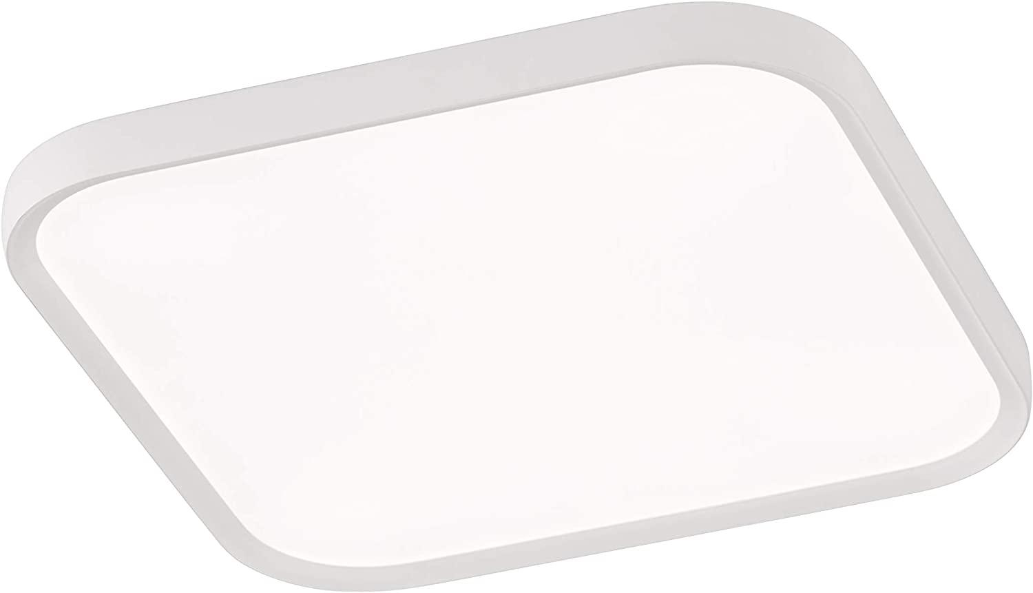 LED Deckenlampe, Metall, weiß, Fernbedienung, dimmbar, CCT Bild 1