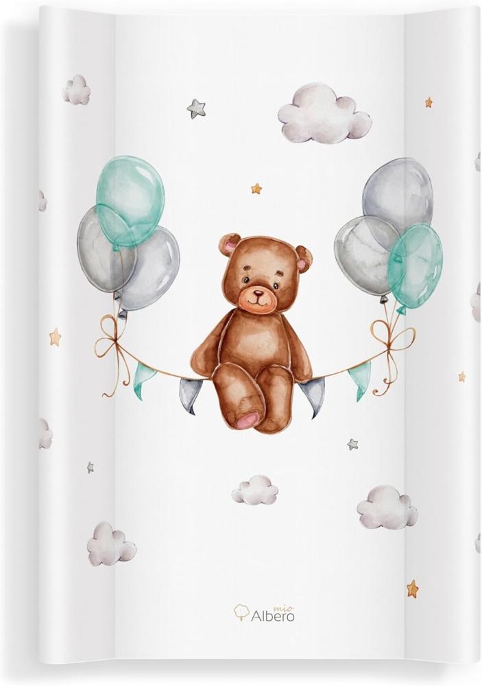 Wickelauflage 47x70 Wickelunterlage Abwaschbar für Wickelkommode Wasserdicht Wickeltisch Zubehör Wickeltischauflage Teddybär Baby Changing Mat Bild 1