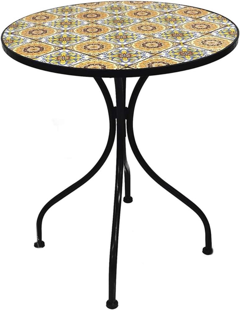 Mosaik Mosaiktisch Gartentisch Bistrotisch Tisch 60cm Bild 1