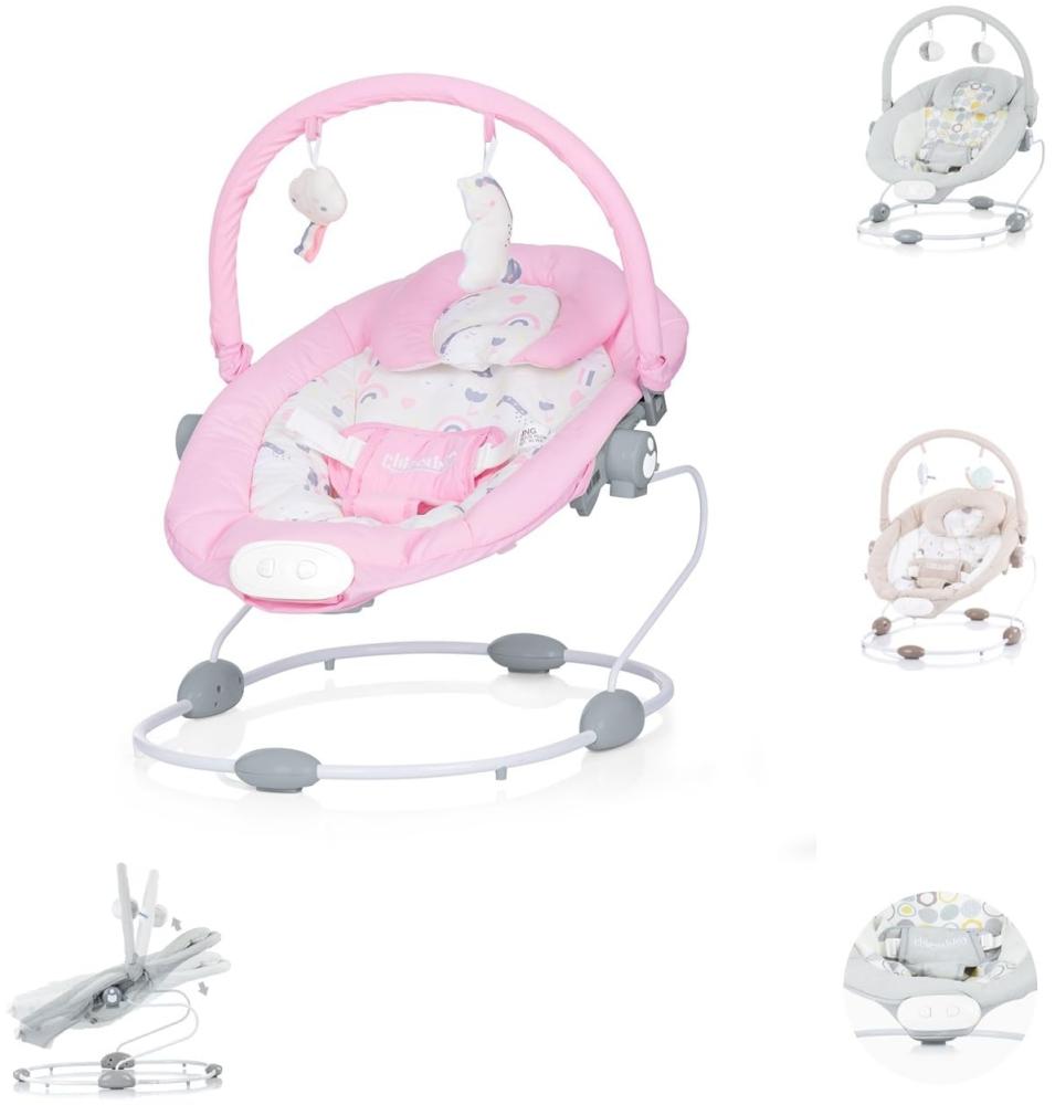 Chipolino Babywippe Siesta, Musikfunktion und Vibration, Lautstärke einstellbar rosa Baby Bild 1