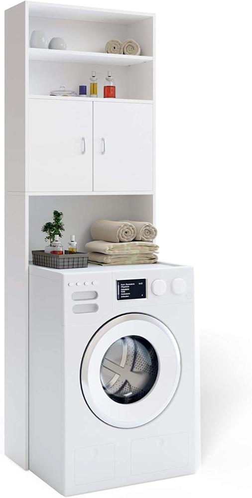 CASARIA® Waschmaschinenschrank Weiß Bild 1