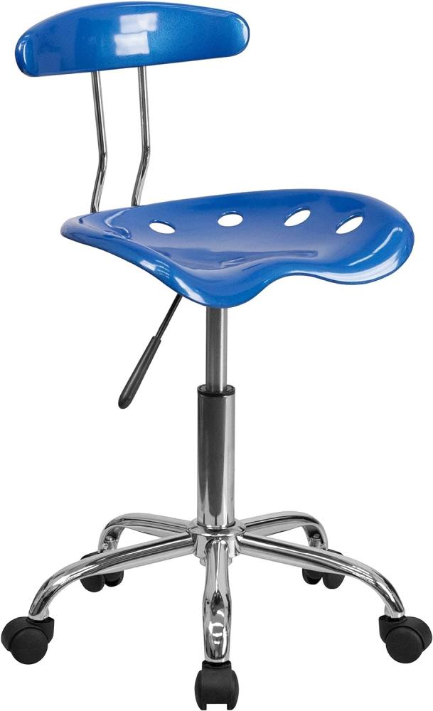 Flash Furniture Bürostuhl, Plastik, hellblau, 41. 91 x 43. 18 x 88. 27 cm Bild 1
