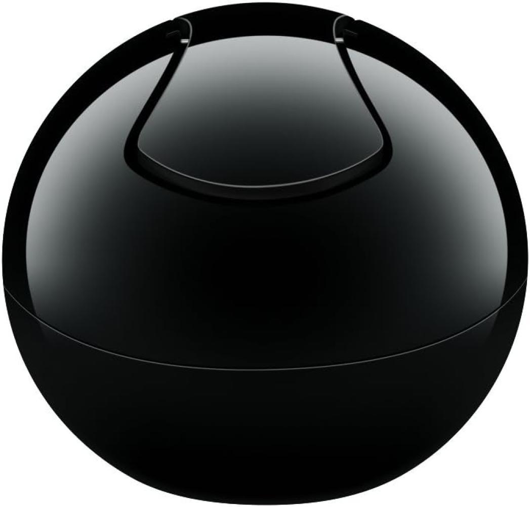 Spirella 'Bowl' Abfalleimer, schwarz/schwarz, 1 Liter Bild 1