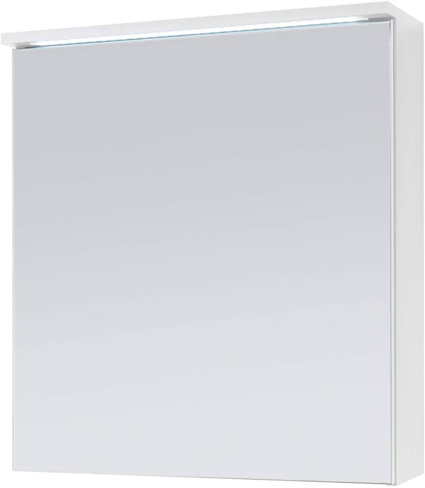 Spiegelschrank >Kirkja< in Weiß - 60x68x22,5cm (BxHxT) Bild 1