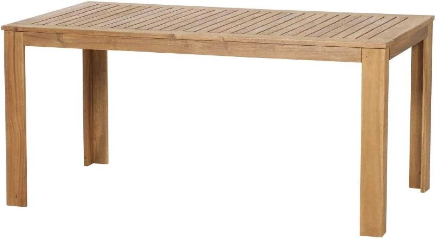 SIENA GARDEN Paleros Dining Tisch 160x90x75 cm Gestell und Tischplatte Akazienholz natur geölt Bild 1