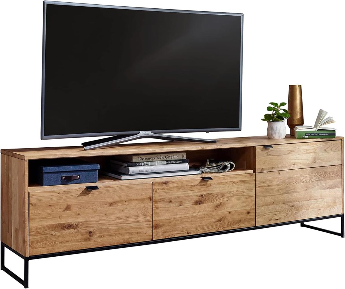 Woodroom Siona TV-Kommode, Eiche massiv geölt, BxHxT 180x57x40 cm Bild 1