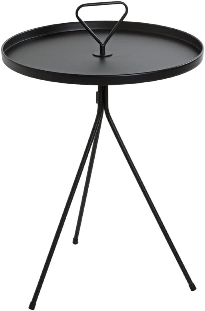 HAKU Möbel Beistelltisch (DH 42x65 cm) DH 42x65 cm schwarz Kaffeetisch Laptoptisch Bild 1