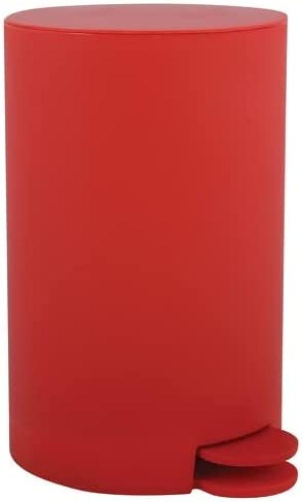 MSV Kosmetikeimer "Osaki" Mülleimer Treteimer Abfalleimer - 3 Liter – mit herausnehmbaren Inneneimer - Rot Bild 1