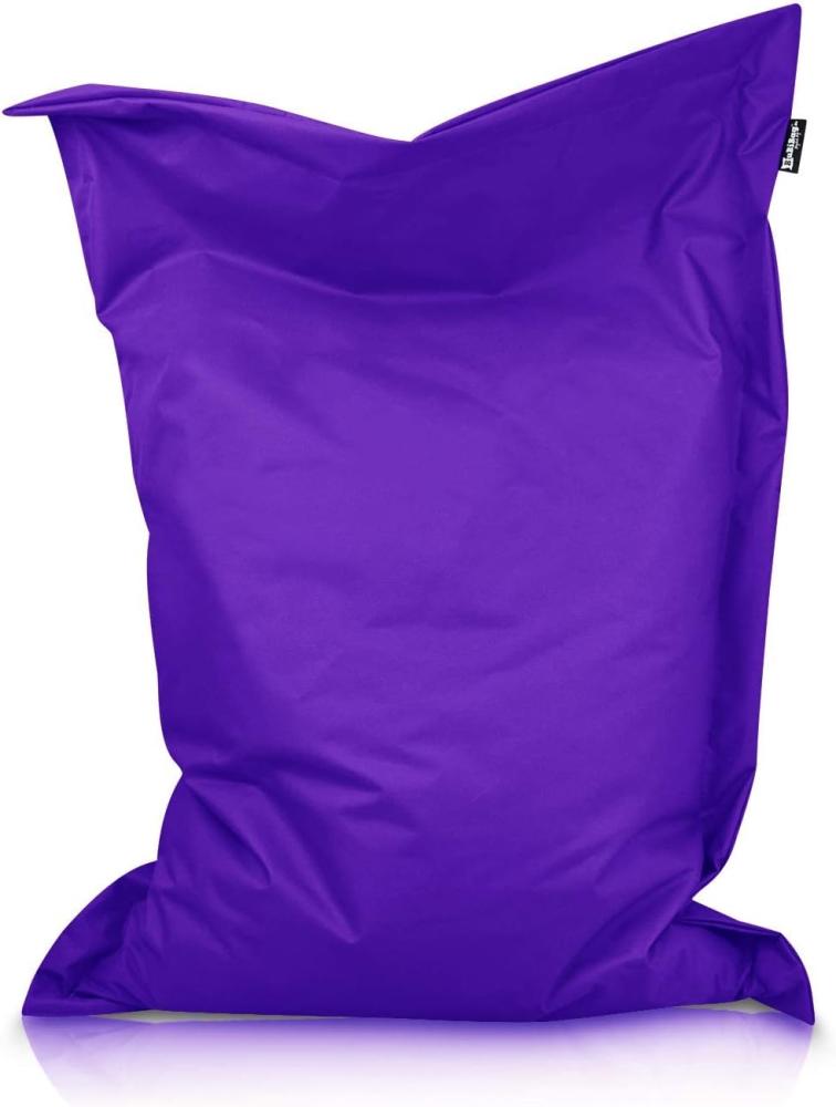 BuBiBag XXL Sitzsack, Outdoor Sitzsäcke für Kinder und Erwachsene, Bodenkissen Beanbag Fatboy wetterfest (Lila 220x120cm) Bild 1