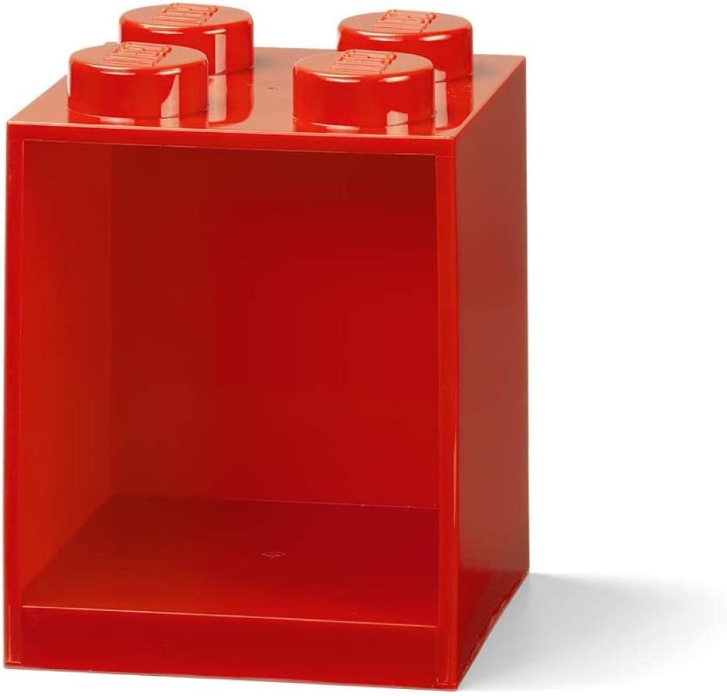Lego 'Storage Brick' 4 Stützen Iconic 16,1 x 21,2 cm Polypropylen rot Bild 1