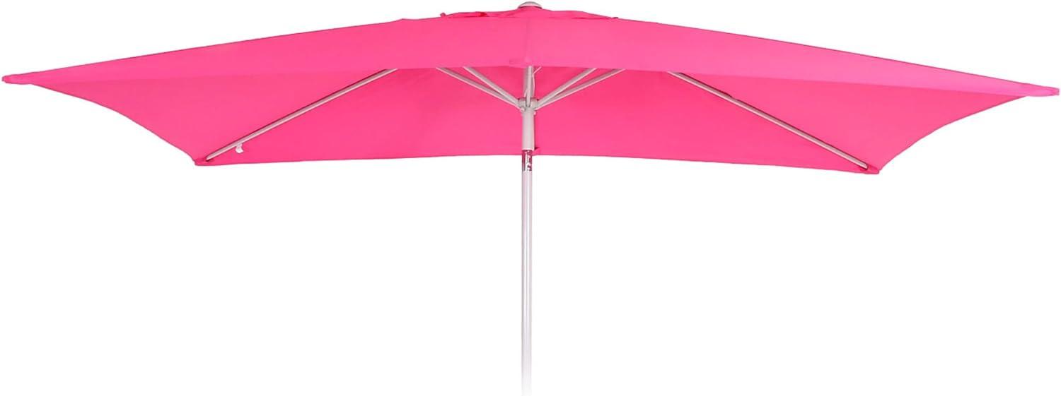 Ersatz-Bezug für Sonnenschirm N23, Sonnenschirmbezug Ersatzbezug, 2x3m rechteckig Stoff/Textil 4,5kg UV 50+ ~ pink Bild 1