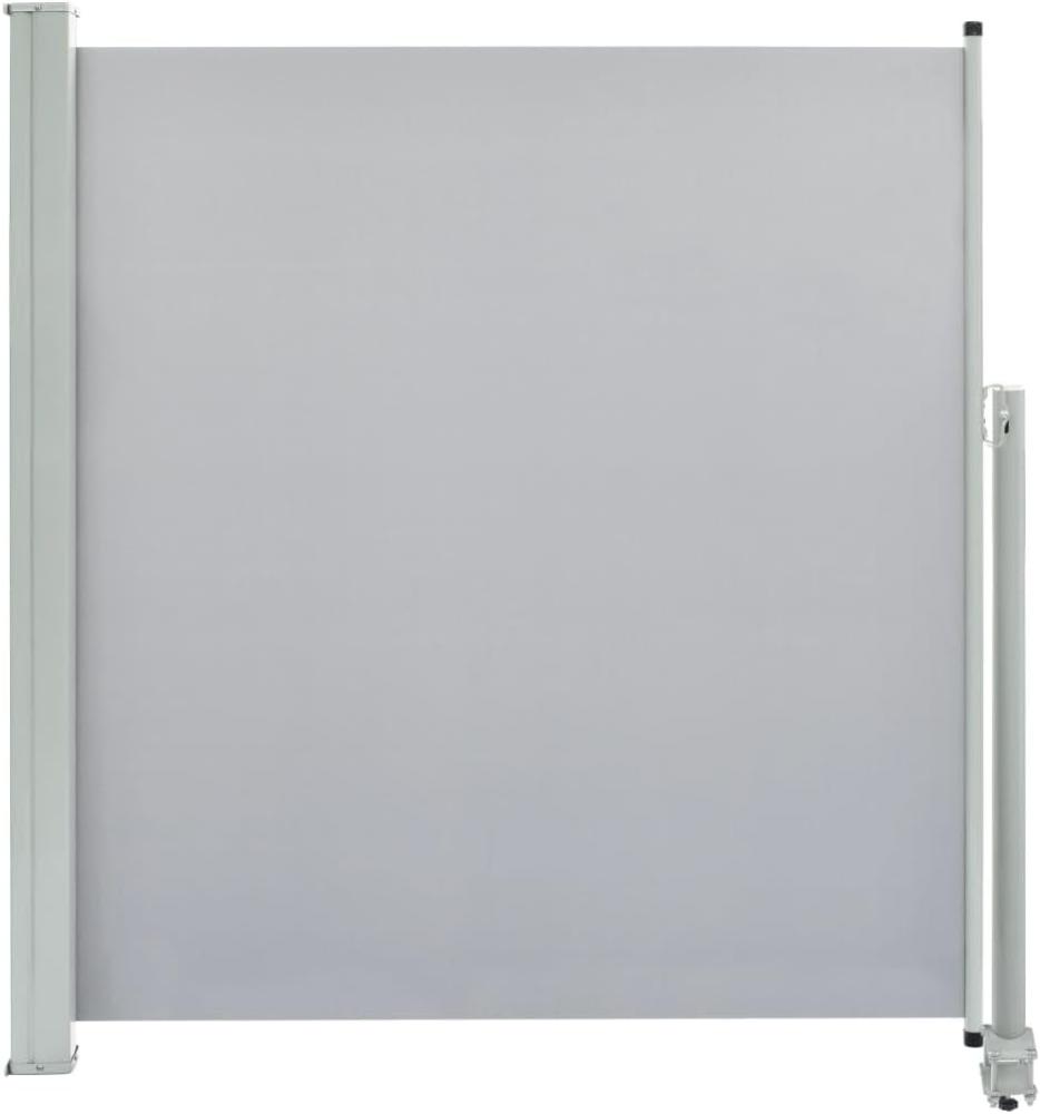 vidaXL Ausziehbare Seitenmarkise 140x300 cm Grau Bild 1