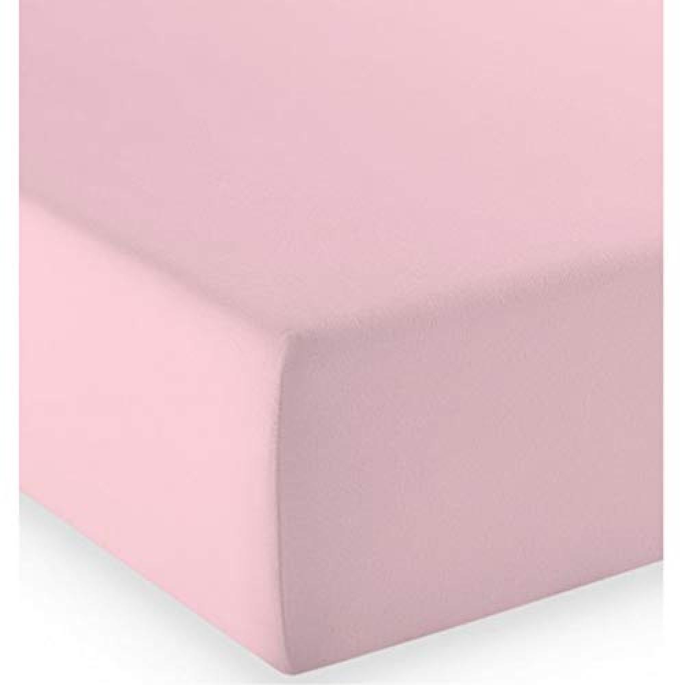 fleuresse Mako-Jersey-Spannlaken Comfort Farbe rosa 8099 Größe: 150 x 200 cm Bild 1