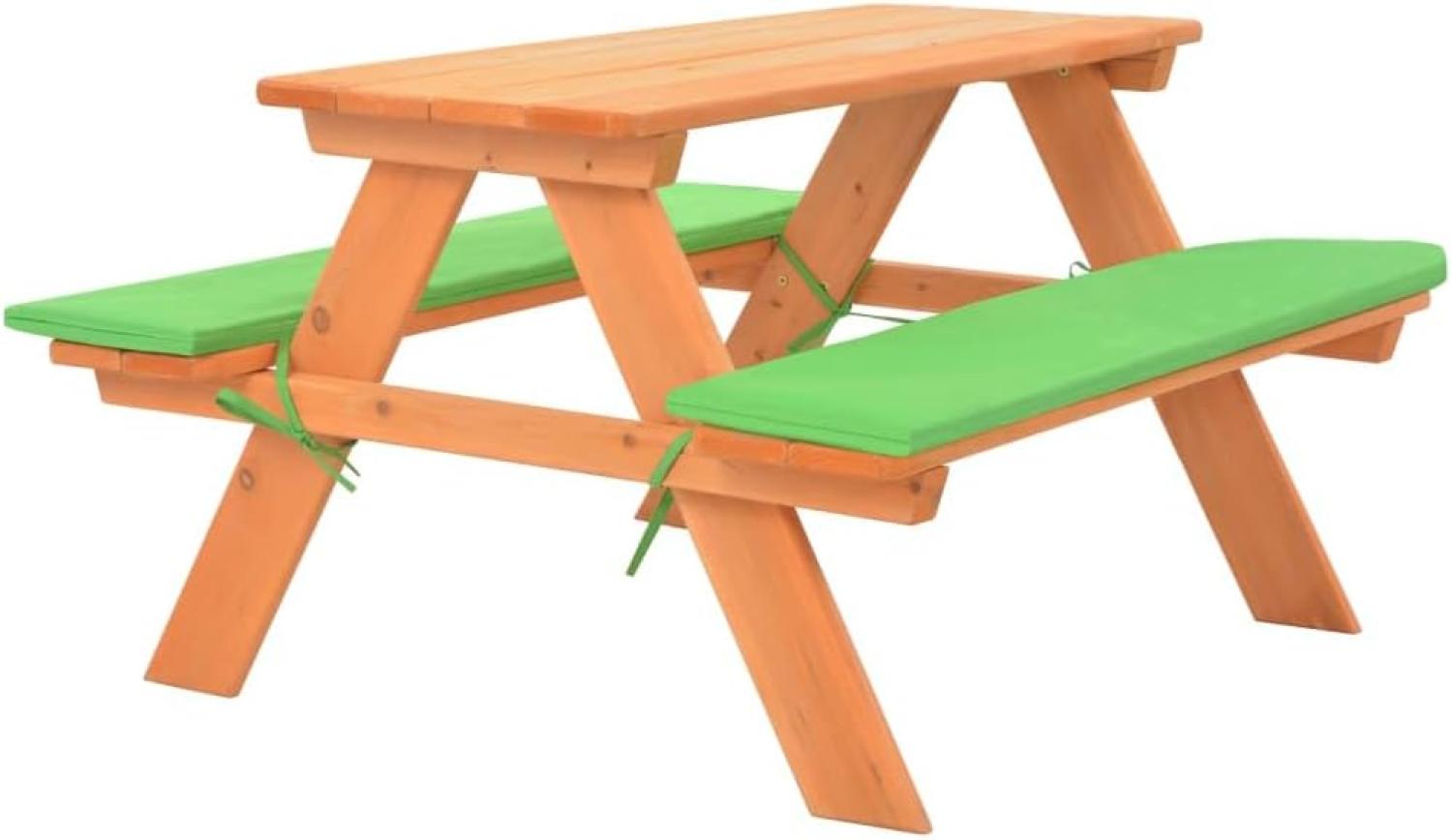 Kinder-Picknicktisch mit Bänken 89×79×50 cm Massivholz Tanne Bild 1