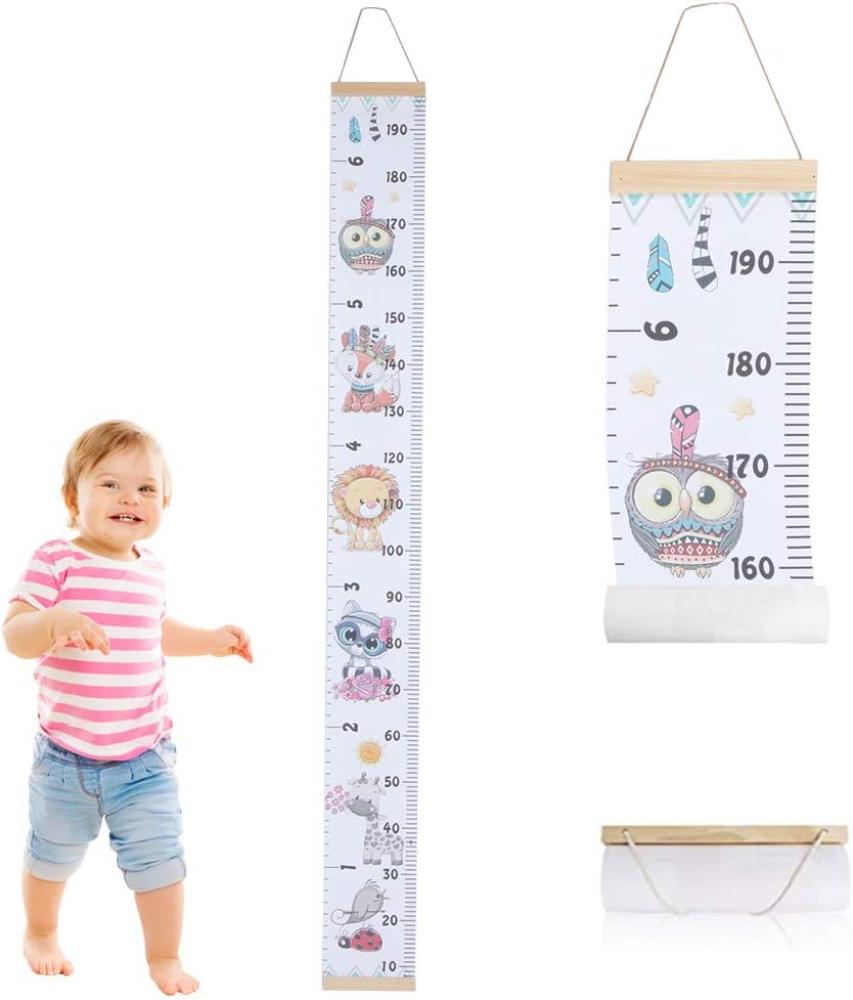 Kinder Messlatten Kinder Höhe Maßnahme Wachstumstabelle Tragbare Nette Wandaufkleber Home Raumdekoration für Kleinkinder Babys(#4) Bild 1