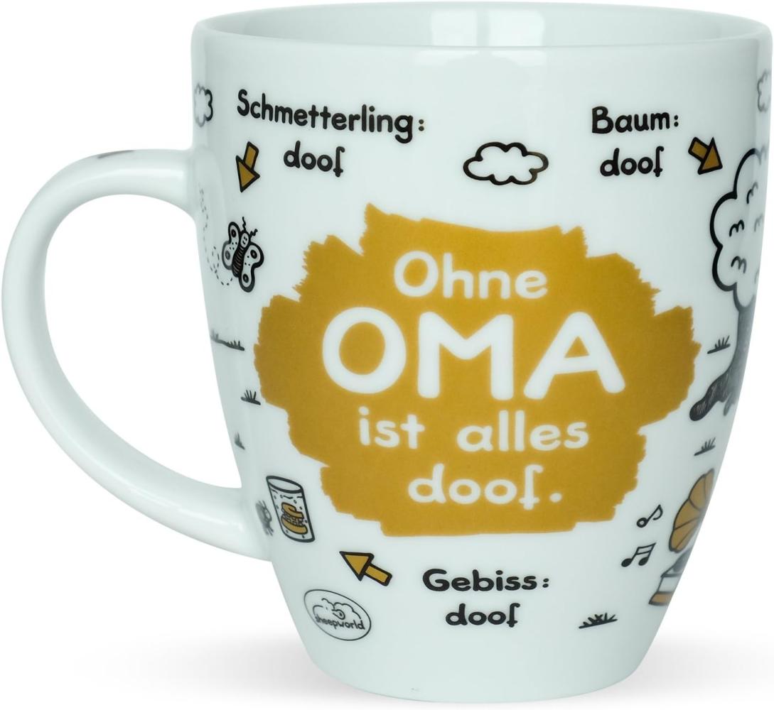 Sheepworld - Tasse "Ohne. ist alles doof" 0,5l ODIAD Geschenk Kaffee- Tasse Oma Bild 1