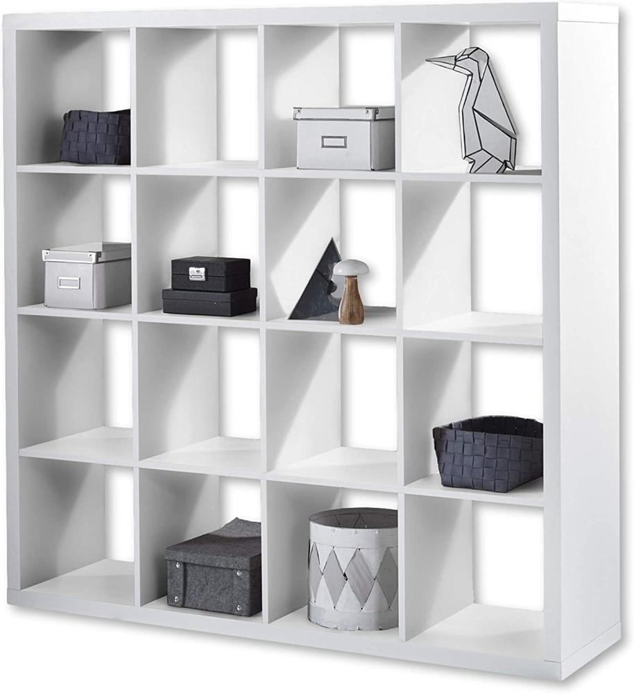 Bega 'Style' Raumteiler Regal in weiß, 4x4 Fächer, ca. 147 cm hoch Bild 1