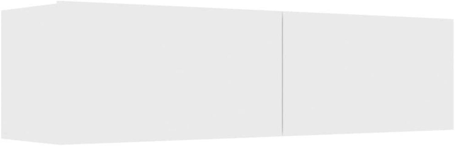 vidaXL TV Schrank mit 2 Klapptüren, Spanplatte weiß, 120 x 30 x 30 cm Bild 1