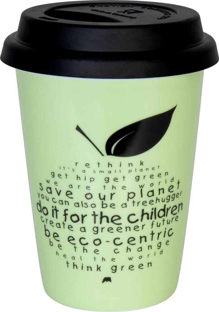 Könitz Coffee-To-Go Becher Eco - rethink, Kaffeebecher, Becher, Tasse, Porzellan, 380 ml, 11 5 162 2455 Bild 1