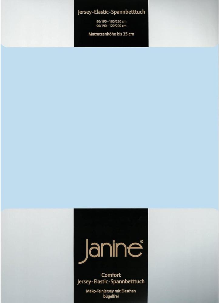 Janine Spannbetttuch ELASTIC-JERSEY Elastic-Jersey hellblau 5002-12 150x200 Bild 1
