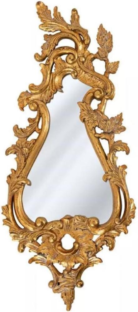 Casa Padrino Luxus Barock Spiegel Antik Gold - Prunkvoller Massivholz Wandspiegel im Barockstil - Luxus Möbel im Barockstil - Barock Möbel - Edel & Prunkvoll Bild 1