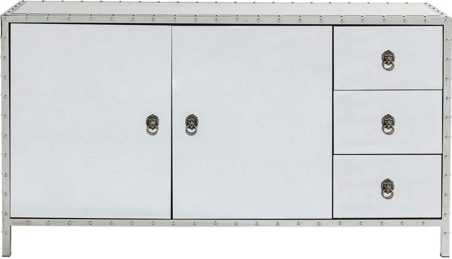 Kare Design Sideboard Rivet, Spiegelsideboard, verspiegeltes Sideboard, modernes Sideboard, (H/B/T) 80x140x35cm Bild 1