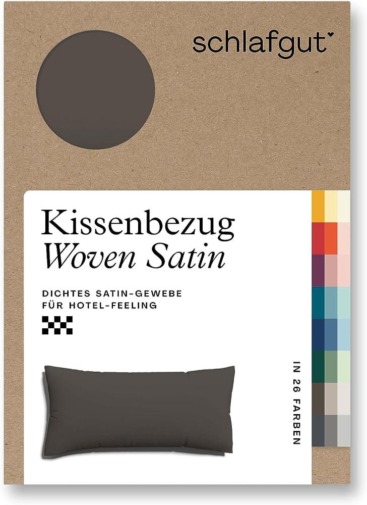 Schlafgut Woven Satin Bettwäsche | Kissenbezug einzeln 40x80 cm | sand-deep Bild 1