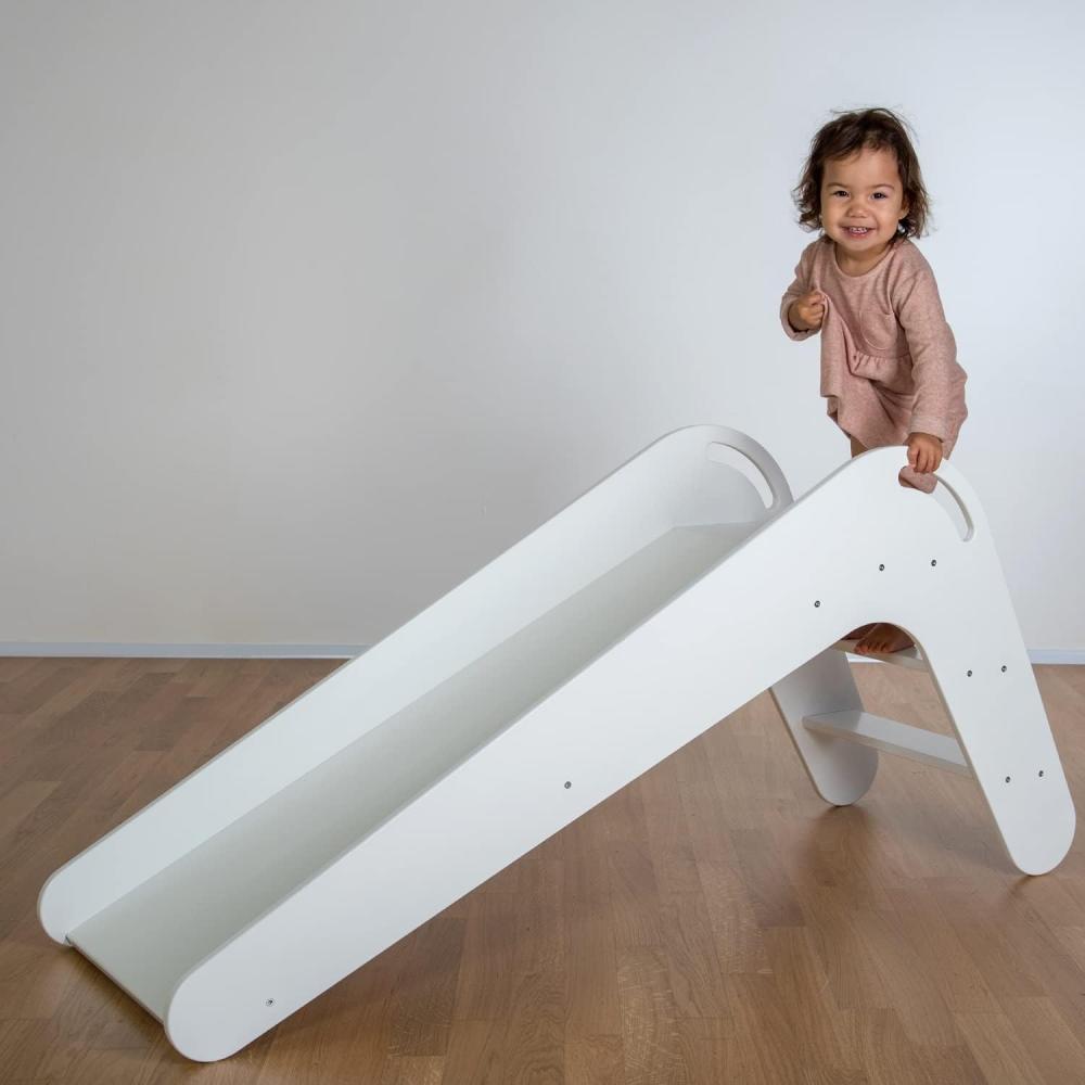 KidsBo 'VIVA' Indoor-Rutsche, 148 x 69 x 48 cm, ab 2 Jahren, bis 60 kg belastbar, weiß Bild 1