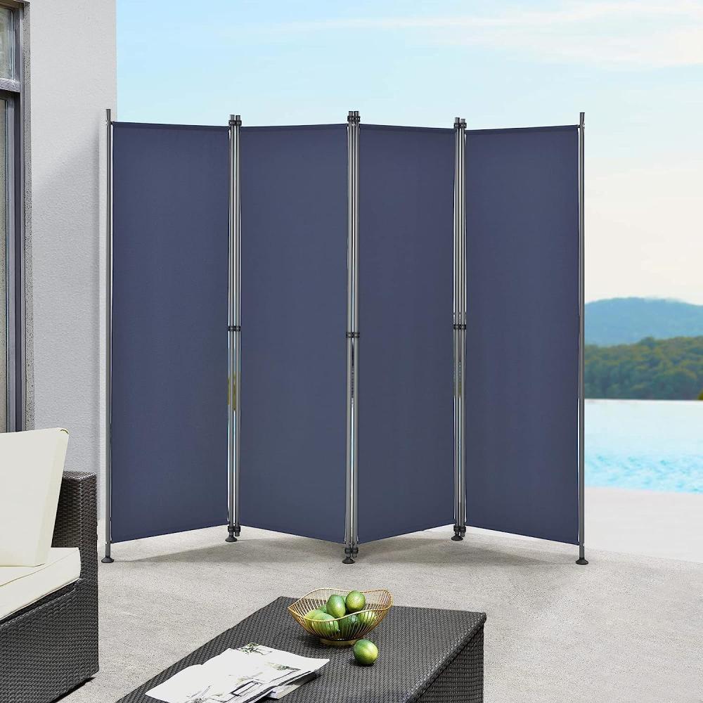 Trennwand Modica Outdoor 170x215 cm Dunkelblau pro. tec Bild 1