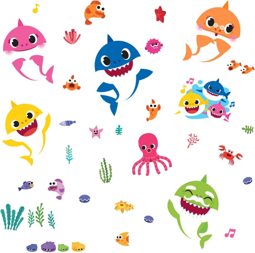 Baby Shark Wallstickers Bild 1