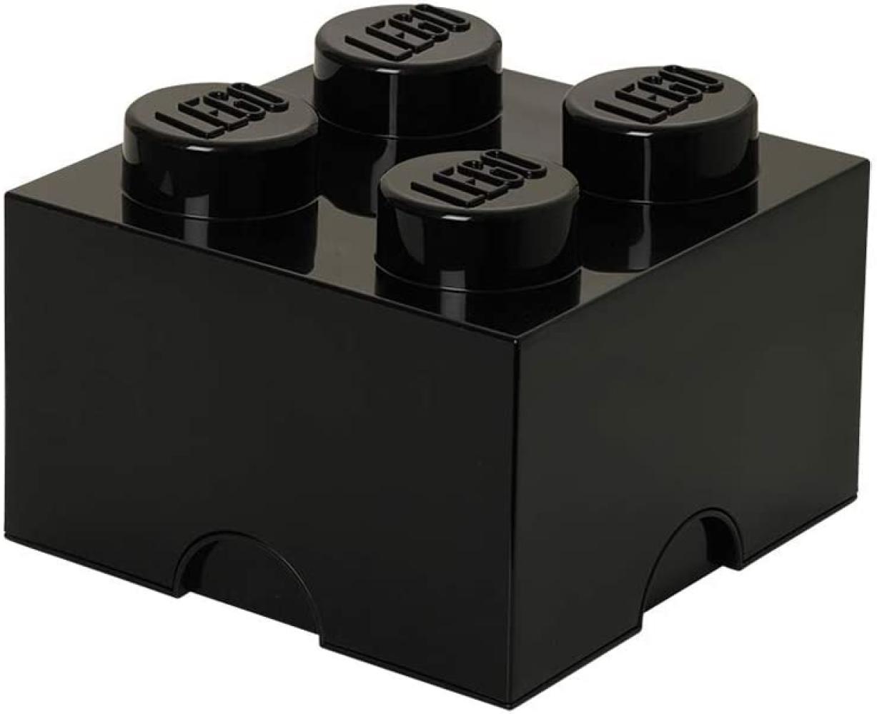 Lego 'Storage Brick 4' Aufbewahrungsbox schwarz Bild 1
