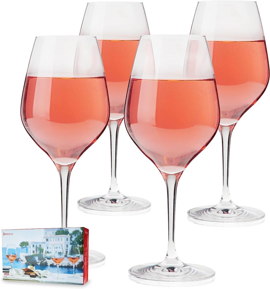 Spiegelau Special Glasses Rose Glas, 4er Set, Roseweinglas, Weinglas, Trinkglas, Kristallglas, 480 ml, 4400281 Bild 1