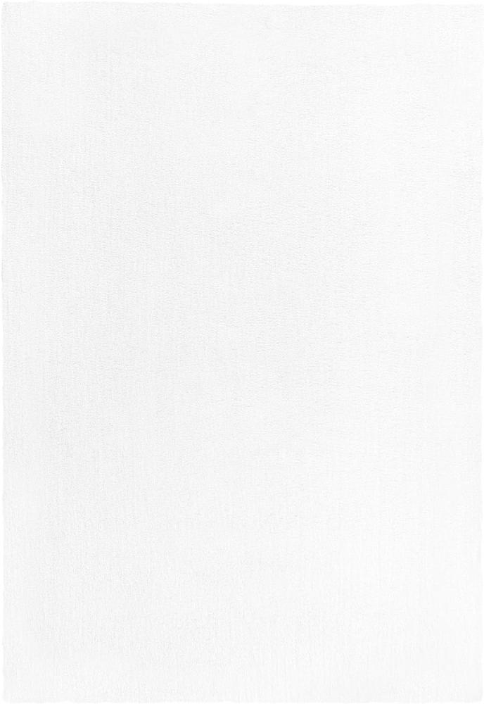 Teppich weiß 140 x 200 cm Shaggy DEMRE Bild 1