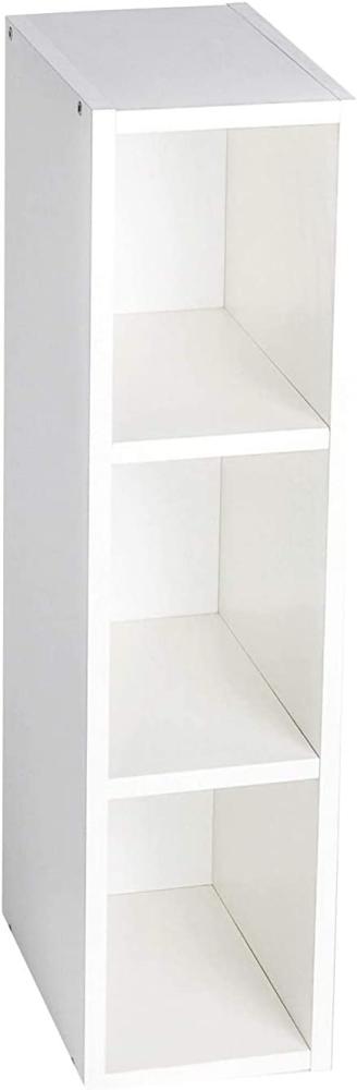 Puckdaddy 'Moritz' Stauraumregal für Malm 19x30x75 cm, weiß Bild 1