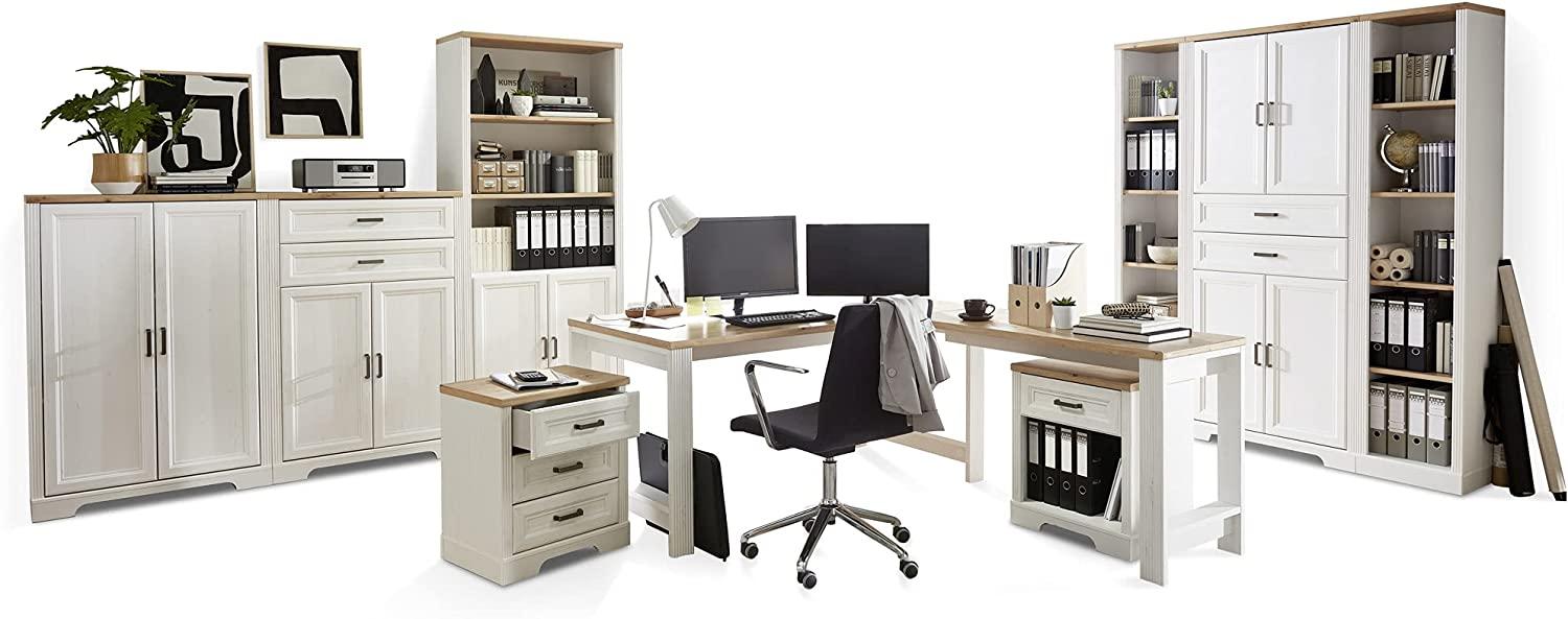 Möbel-Eins JADY Komplettbüro JADY Komplettbüro, Material MDF/Dekorspanplatte piniefarbig hell/eichefarbig Bild 1