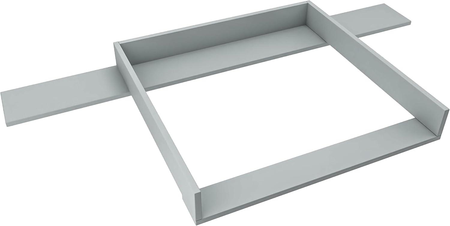 REGALIK Wickelaufsatz für Hemnes Kommode mit 8 Schubladen IKEA 78cm x 80cm - Abnehmbar Wickeltischaufsatz für Kommode in Asche - Abgeschlossen mit ABS Material 1mm Bild 1