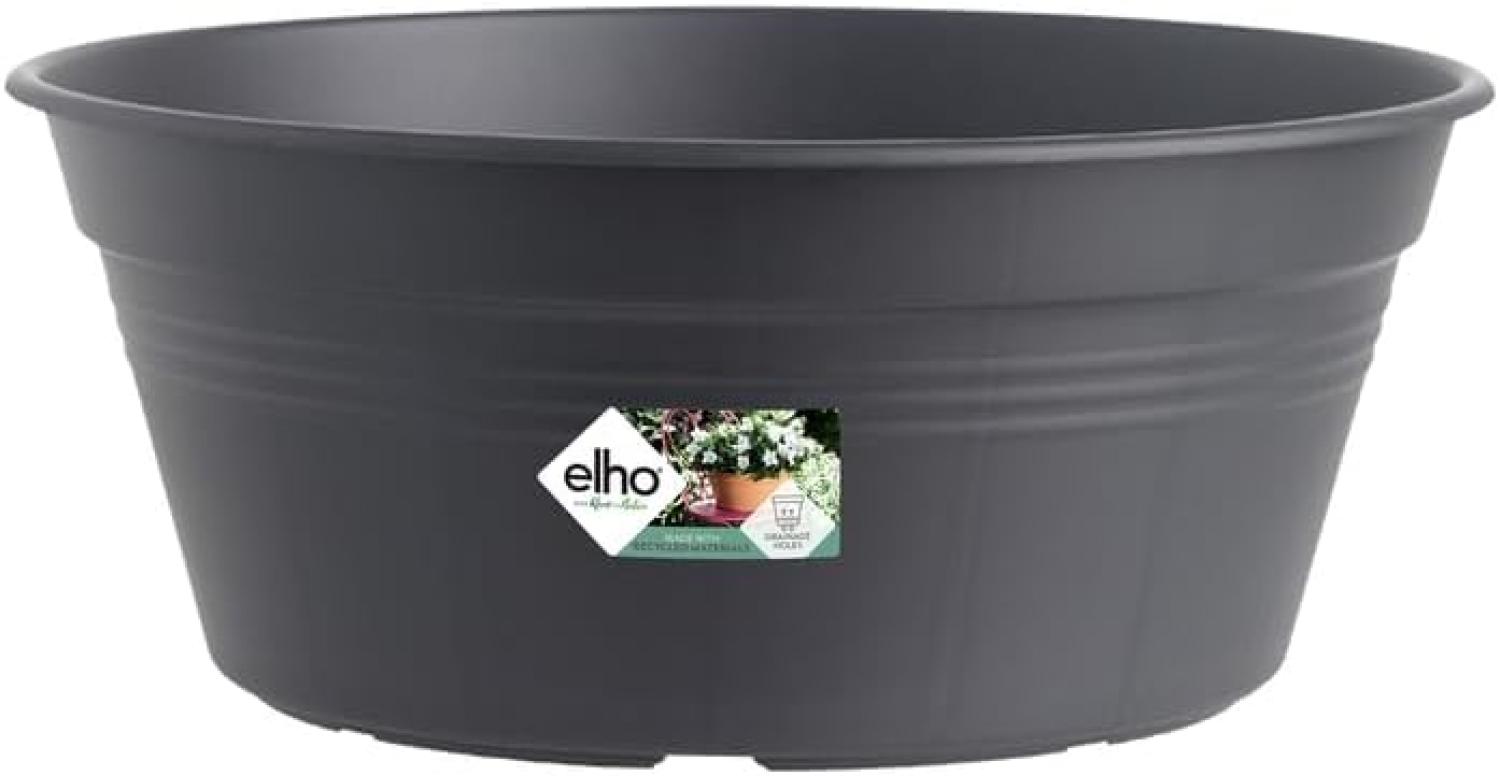 Elho Green Basics Schale Blumentopf 27cm - Lebhaft Schwarz Bild 1