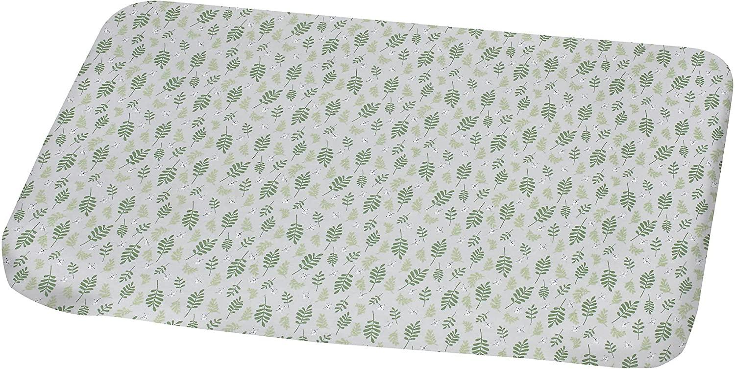 Alvi Bezug für Wickelauflage Organic Cotton Drifting Leaves 73x87 cm Bild 1
