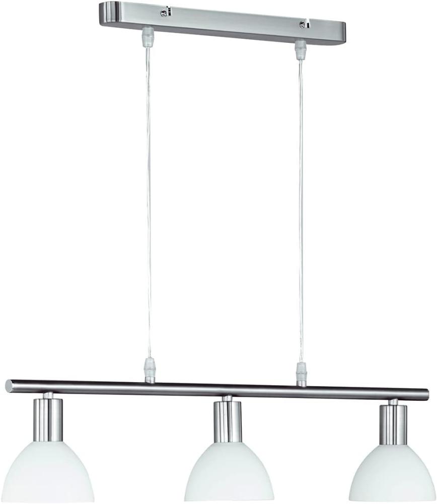 LED Balken Pendelleuchte mit Glas Lampenschirmen Weiß, 61cm breit Bild 1