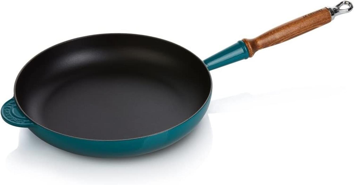 Bratpfanne 28 cm Deep Teal Gusseisen Le Creuset Pfanne - GasElektro geeignet, Spülmaschinengeeignet Bild 1