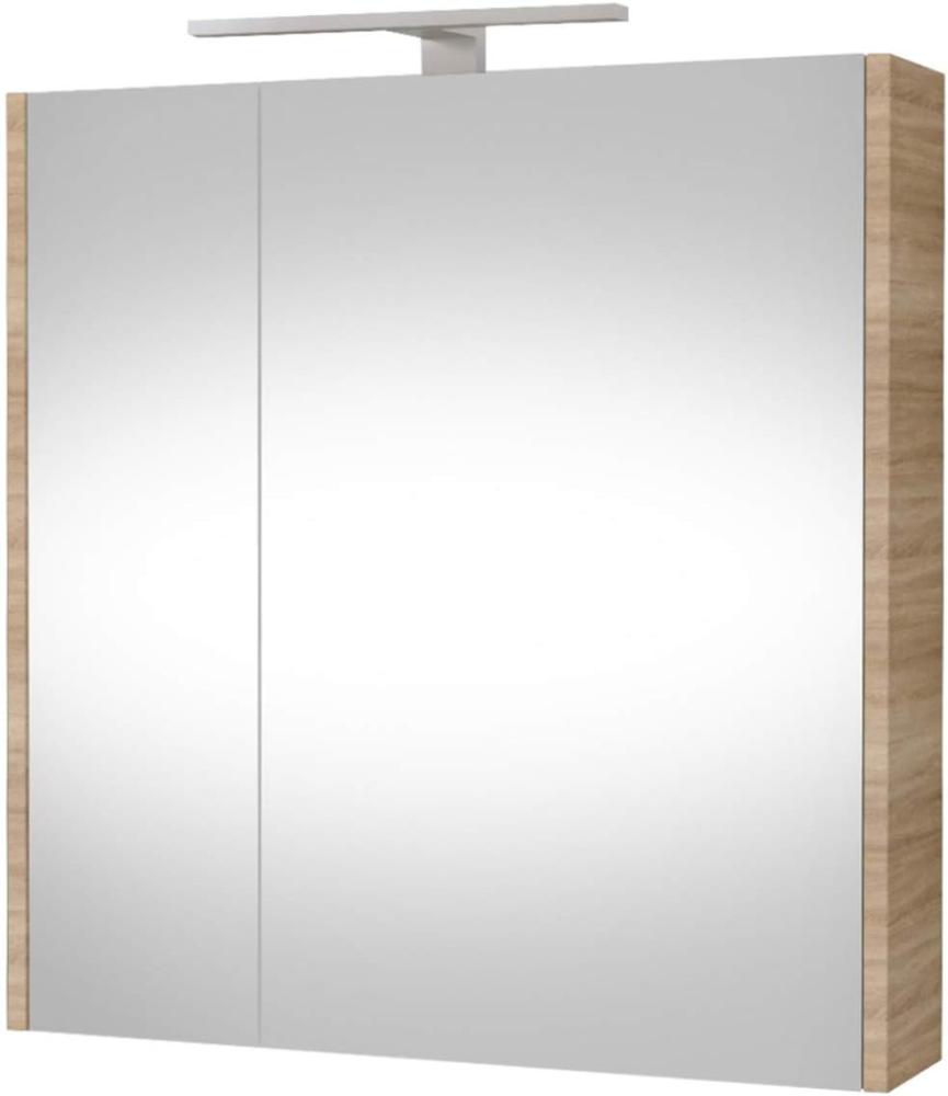 Planetmöbel Spiegelschrank Badezimmer WC Badezimmerschrank 64cm breit (Sonoma Eiche) Bild 1