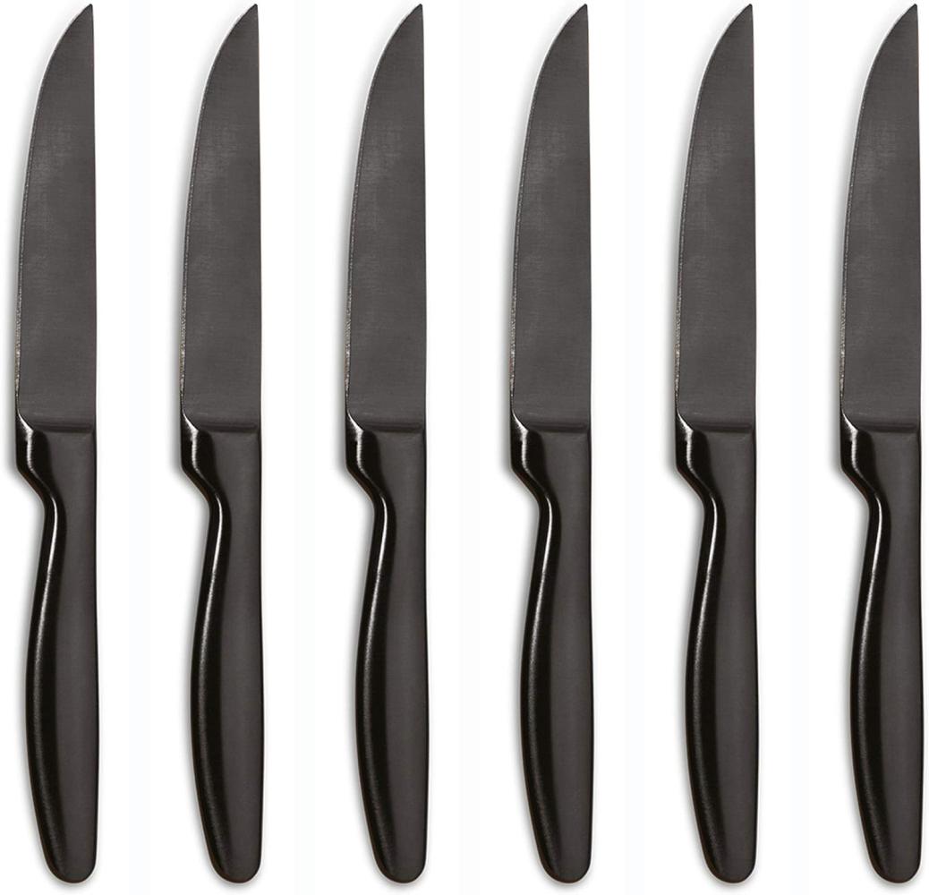 Comas Steakmesser BOJ Satin Gunmetal 6er Set, Fleischmesser mit Satin-Finish, Edelstahl, PVD-Beschichtung, 22. 1 cm, 7433 Bild 1