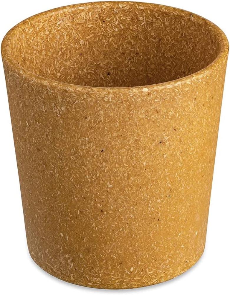 Koziol Becher 4er-Set Connect Cup S, stapelbare Trinkbecher, Kunststoff-Holz-Mix, Nature Wood, 190 ml, 7141702 Bild 1