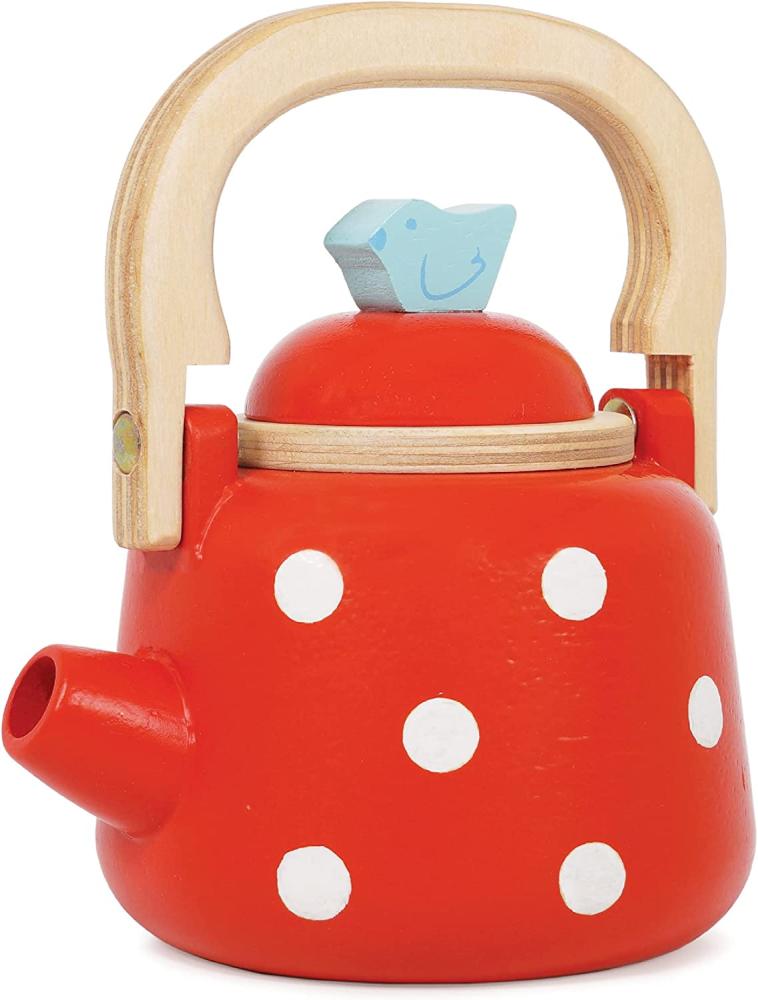 Le Toy Van - Honeybake Holzkessel mit Punkten – Frühstücksset, Küchenspielzeug-Set | Kinder-Rollenspiel-Spielzeug Küchenzubehör Bild 1