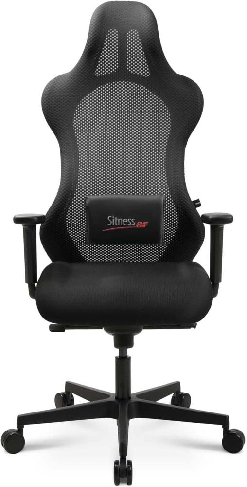 Topstar Sitness RS Sport Gamingstuhl, Kunststoff, schwarz/schwarz, One Size Bild 1