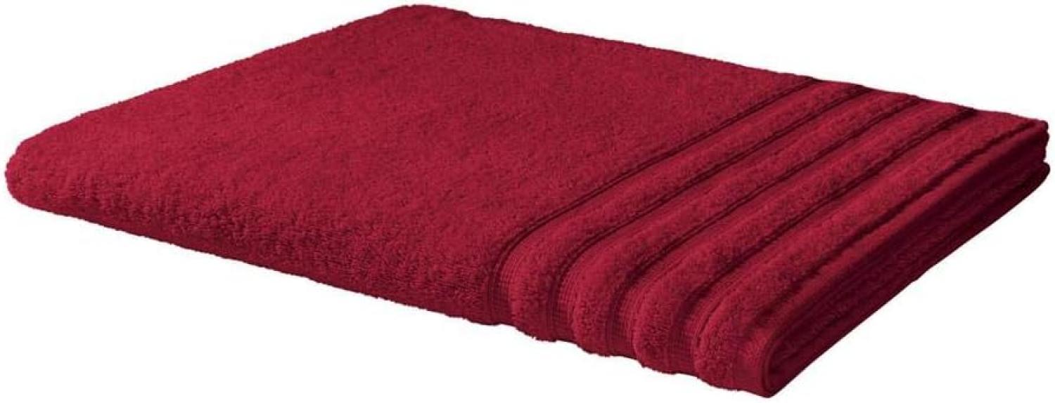 Handtuch Baumwolle Plain Design - Farbe: rot, Größe: 90x200 cm Bild 1