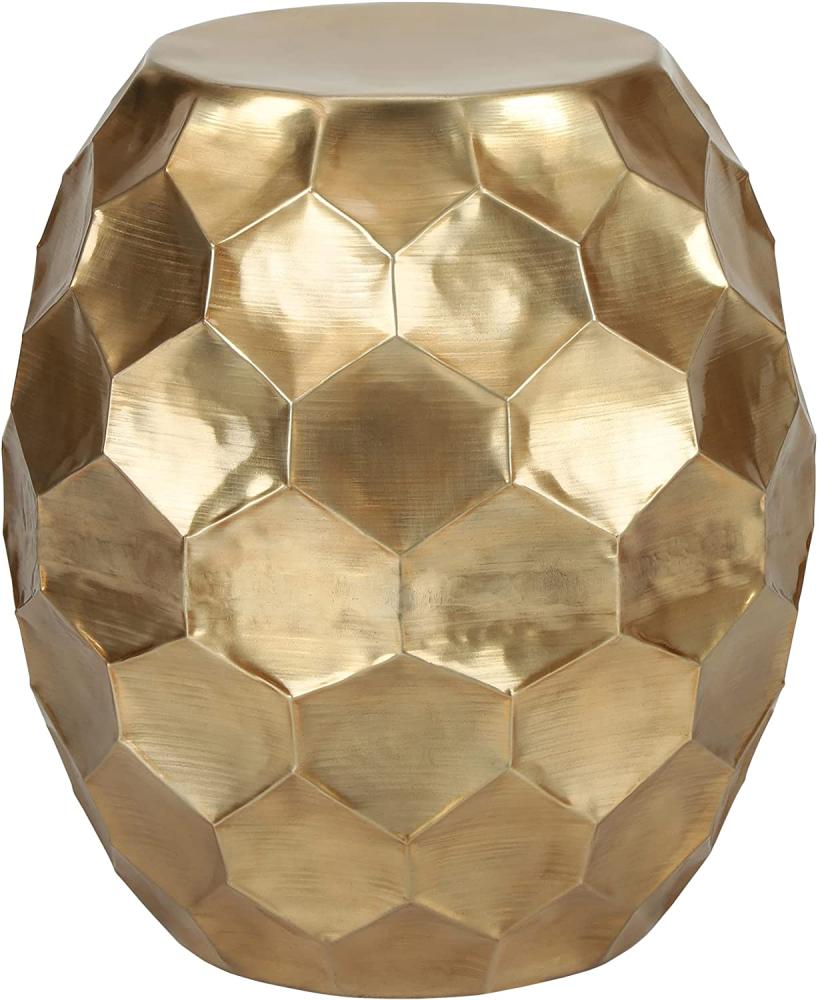 Beistelltisch Ø 28x50 cm Gold aus Metall WOMO-Design Bild 1